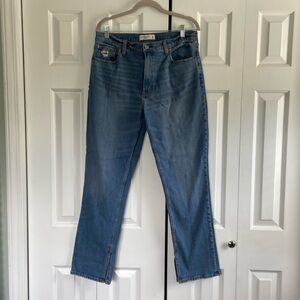 The skinny, high-rise, size 12/31, Abercrombie and Fitch jeans. Never been worn.